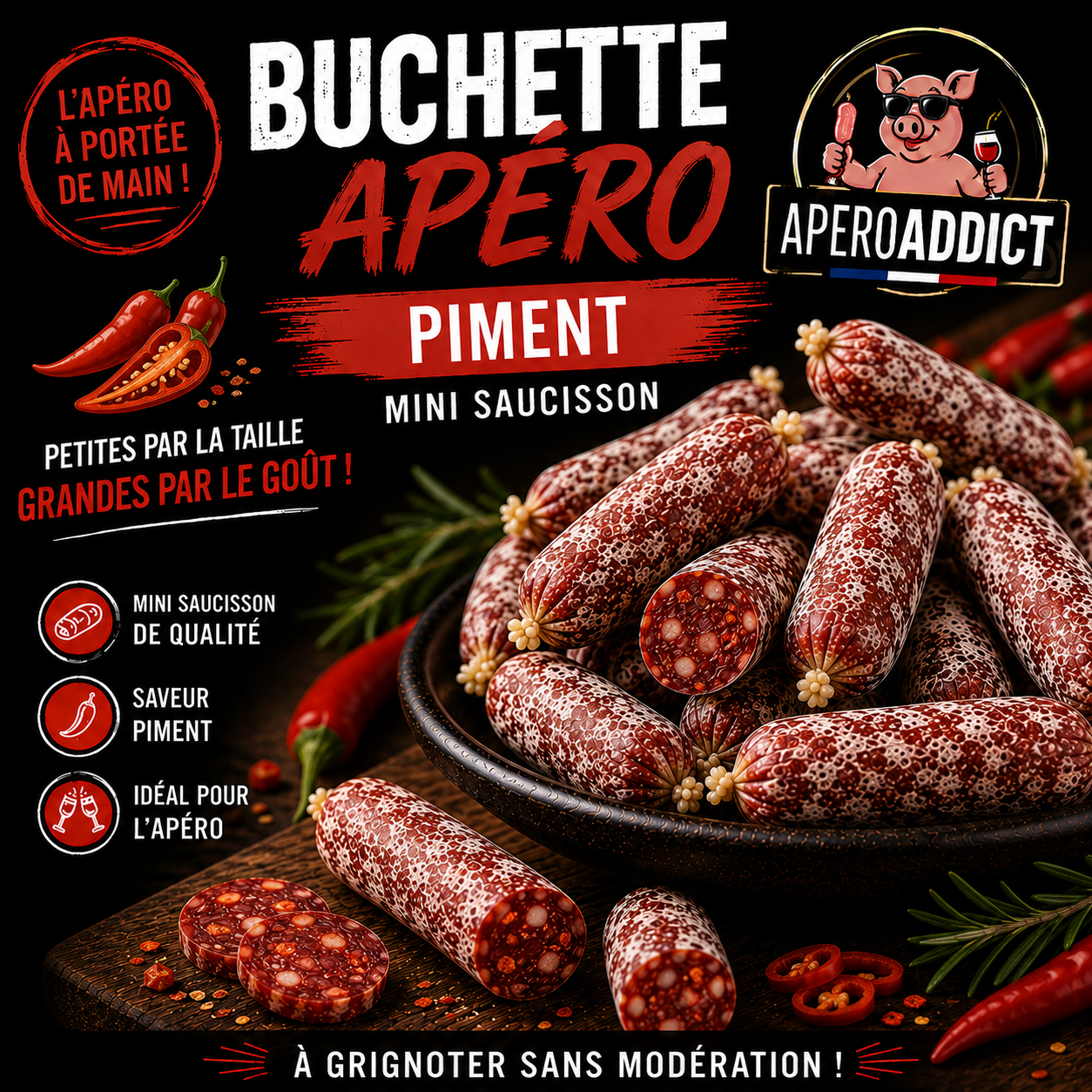 Buchettes Piment de Cayennes