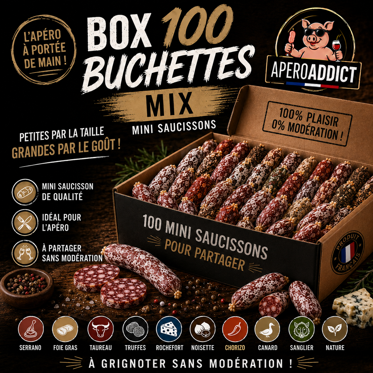 Box Buchette mix - 20 50 100