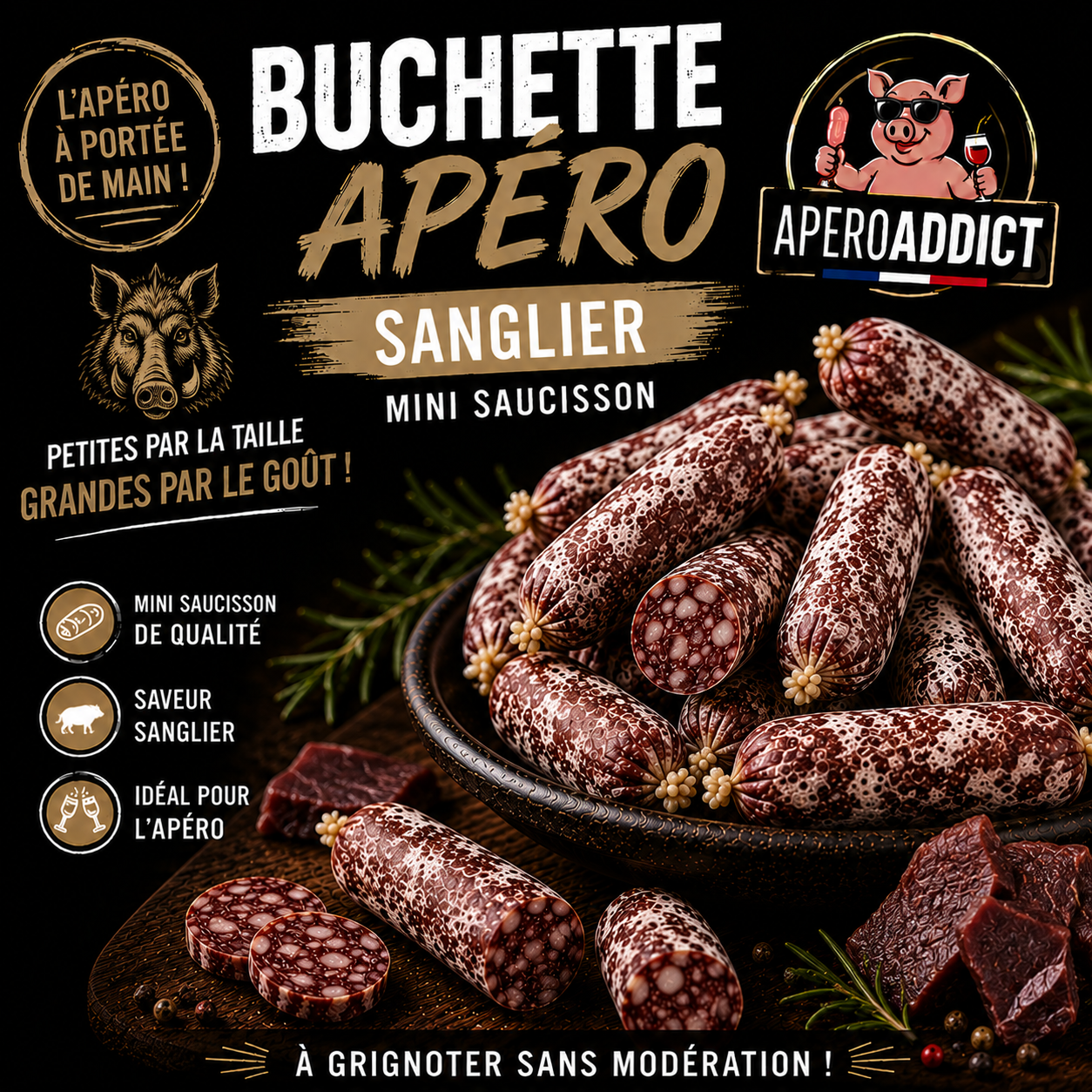 Buchettes Saveur Sanglier