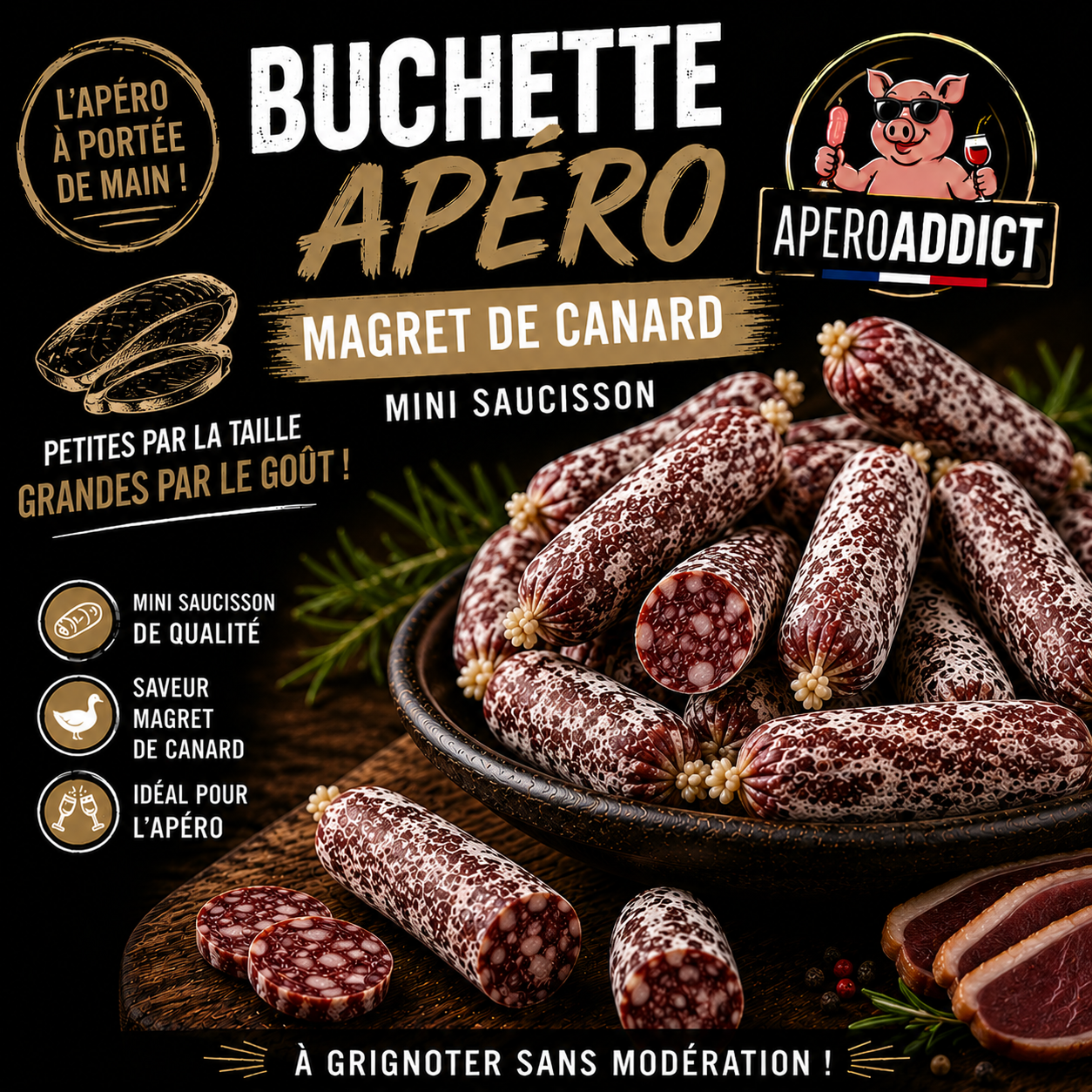 Buchettes Magret de Canard